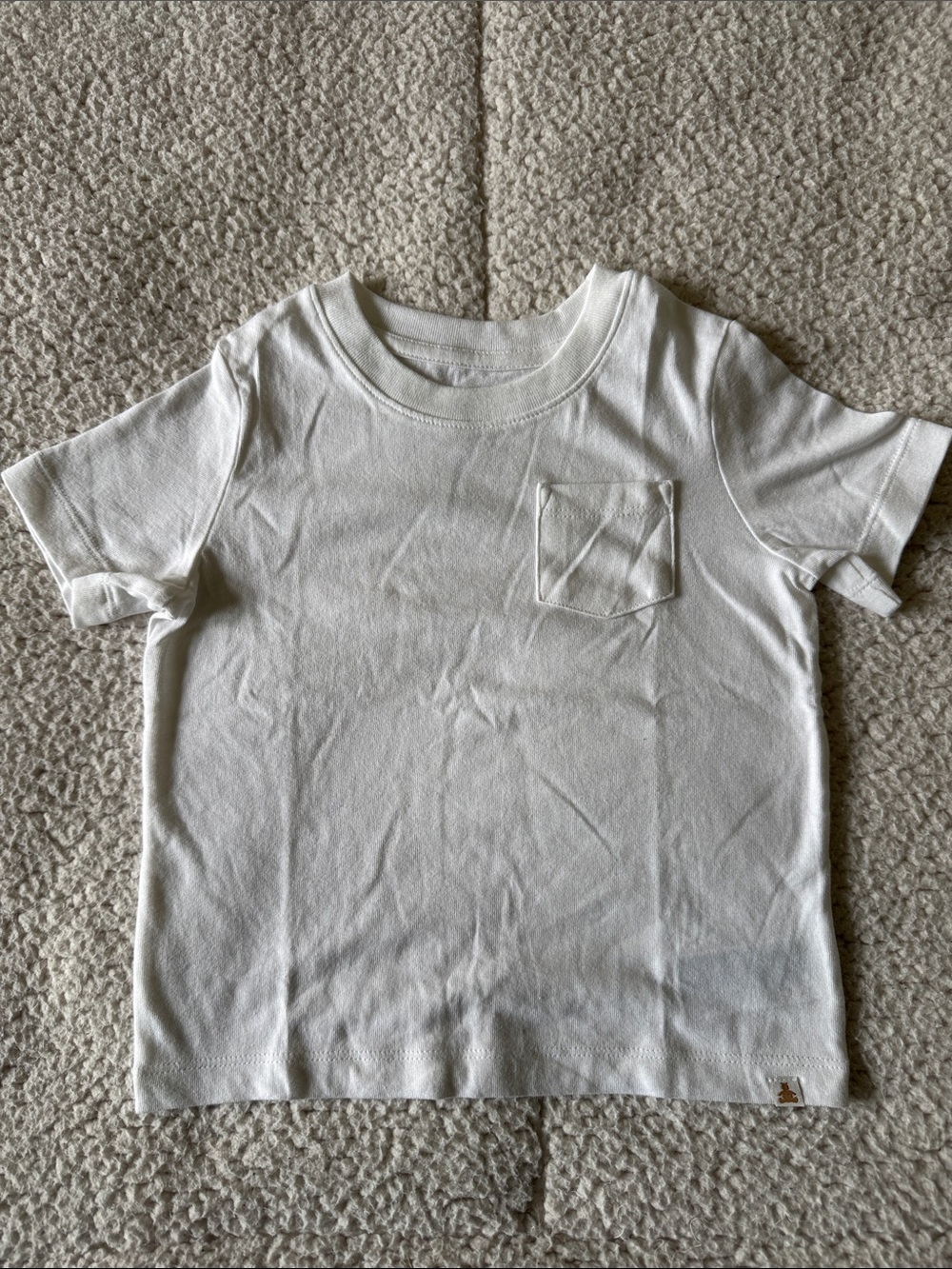 GAP White Short Sleeve Pocket Tee for Kids